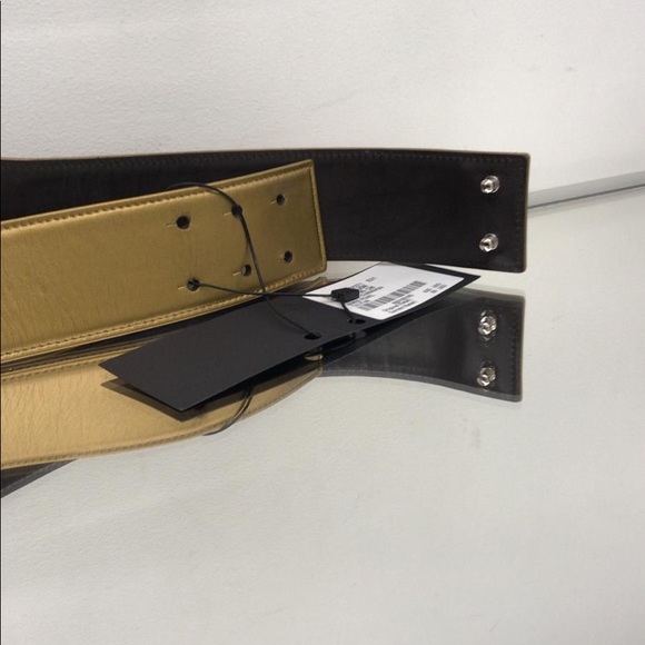 Saint Laurent Leather High Waisted Leather Belt - Picture 5 of 8